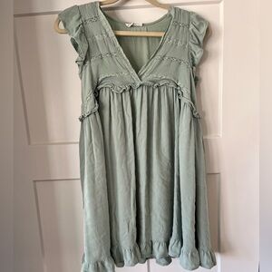 Pink blush maternity dress